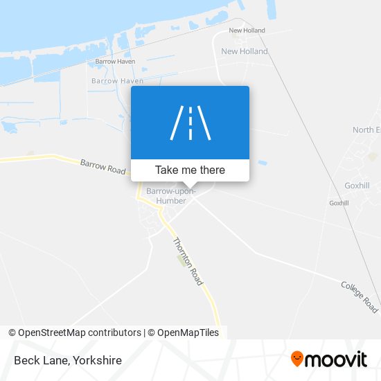 Beck Lane map