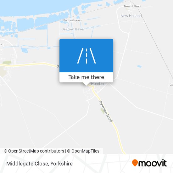Middlegate Close map