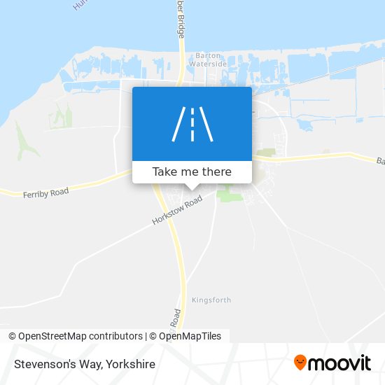 Stevenson's Way map