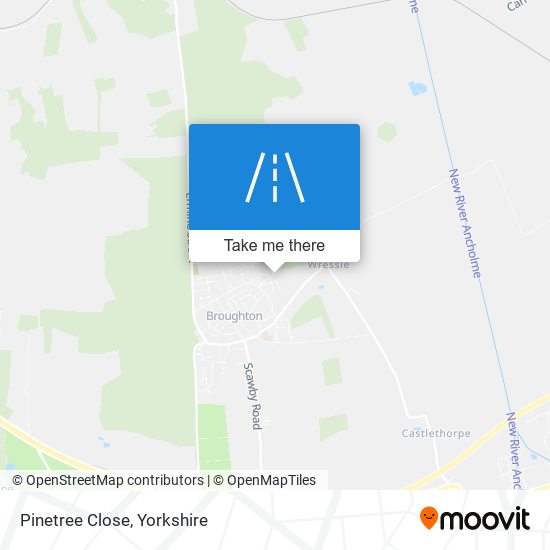Pinetree Close map