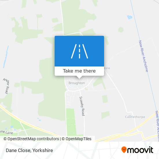 Dane Close map
