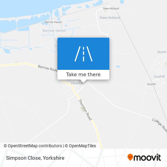 Simpson Close map