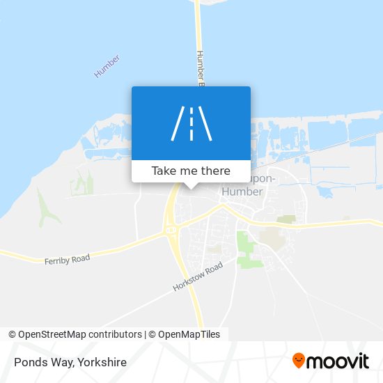 Ponds Way map