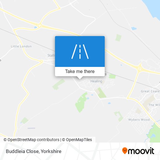 Buddleia Close map