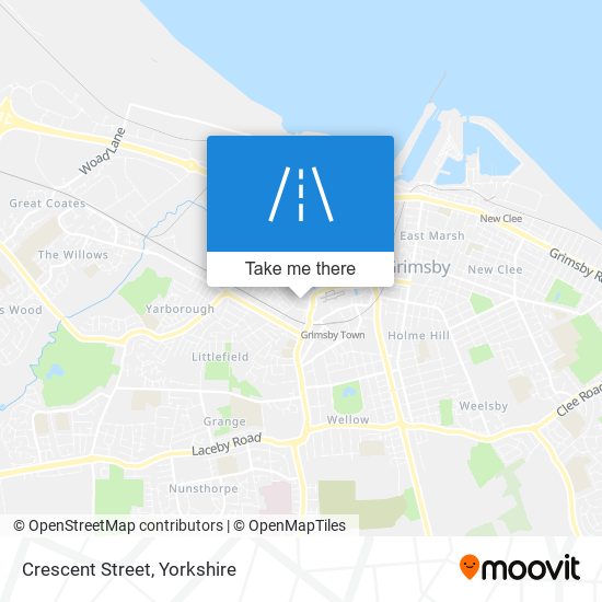Crescent Street map