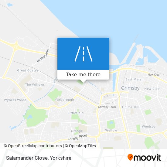 Salamander Close map