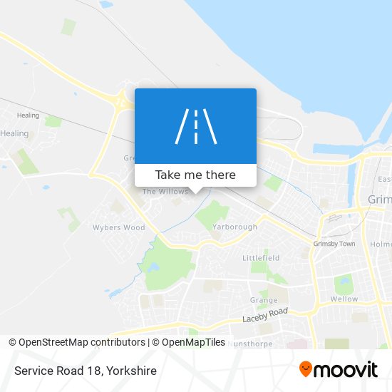 Service Road 18 map