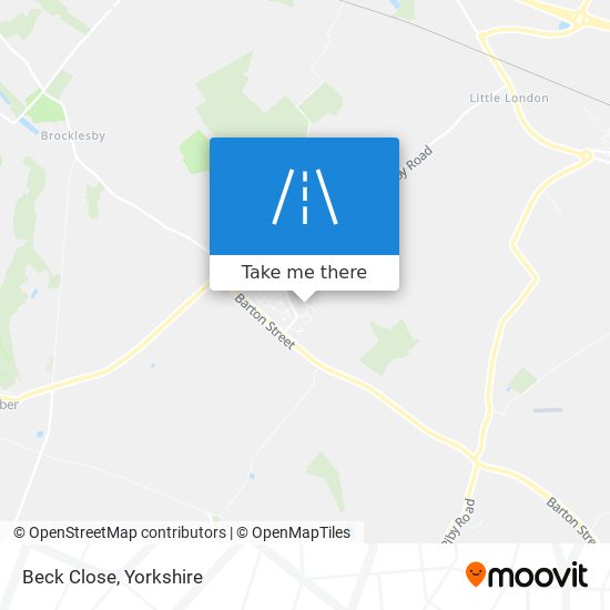 Beck Close map