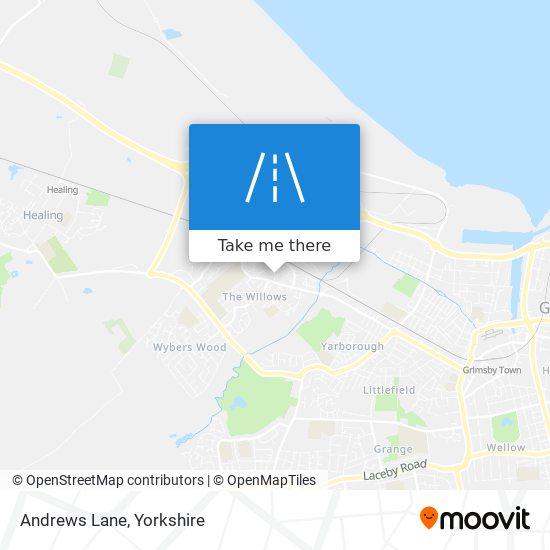 Andrews Lane map