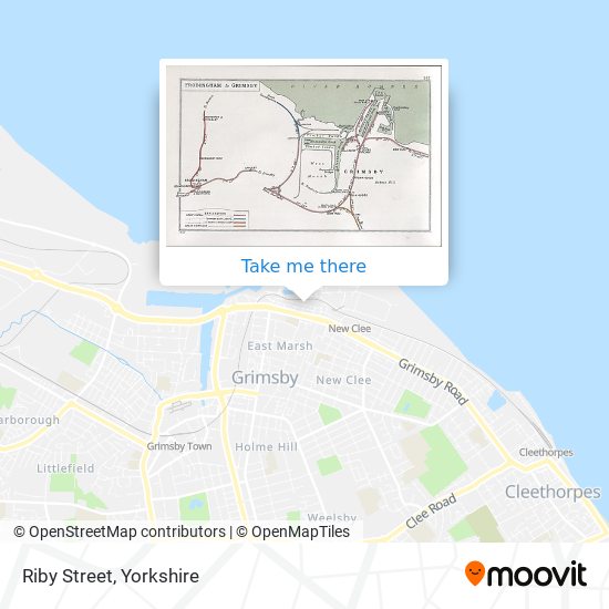 Riby Street map