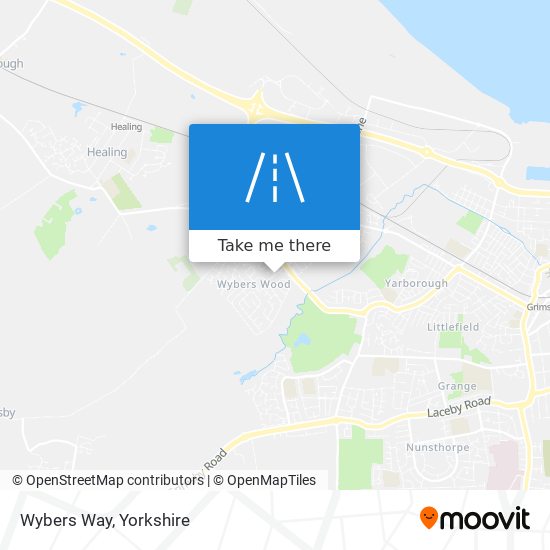 Wybers Way map