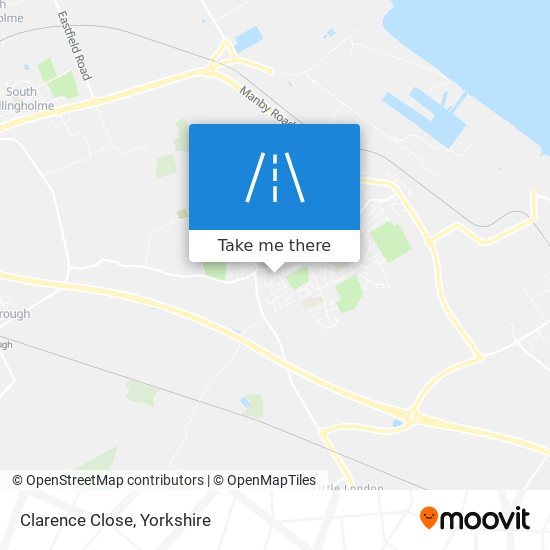 Clarence Close map