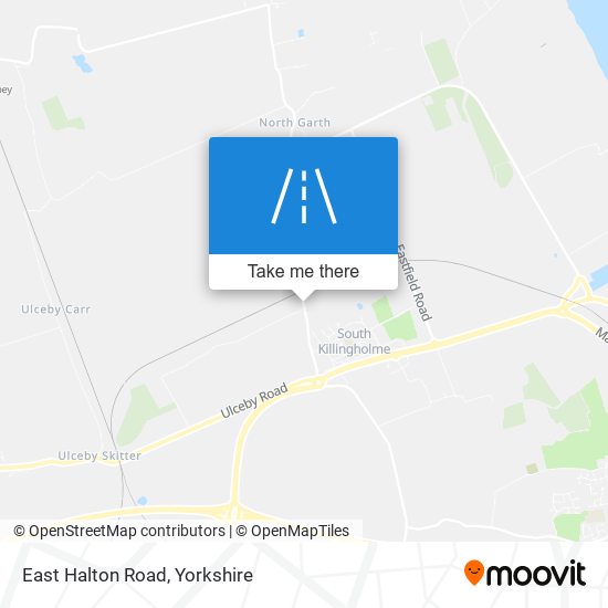 East Halton Road map