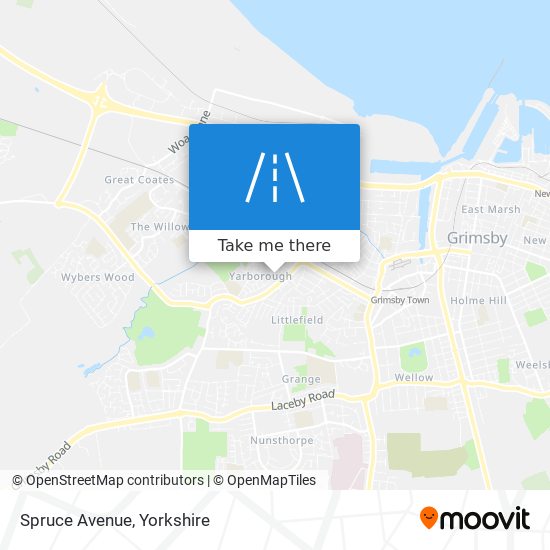Spruce Avenue map