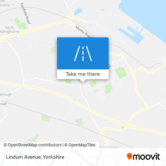 Lindum Avenue map