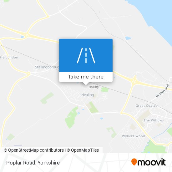 Poplar Road map