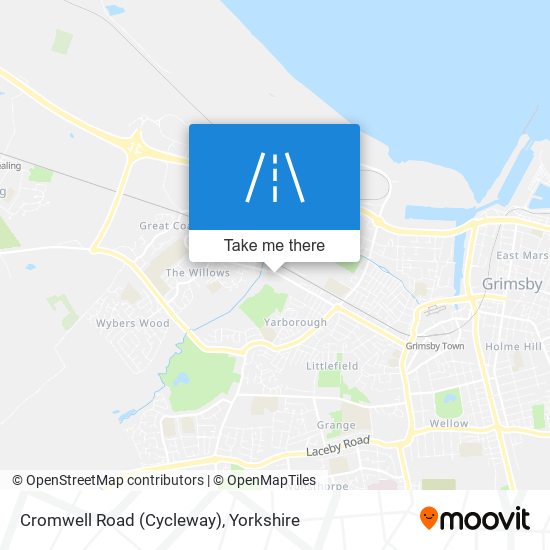 Cromwell Road (Cycleway) map