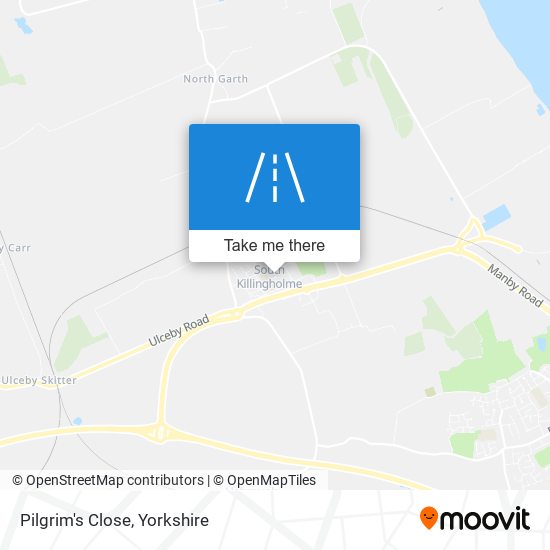 Pilgrim's Close map