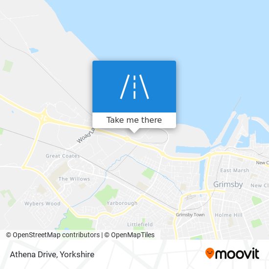 Athena Drive map