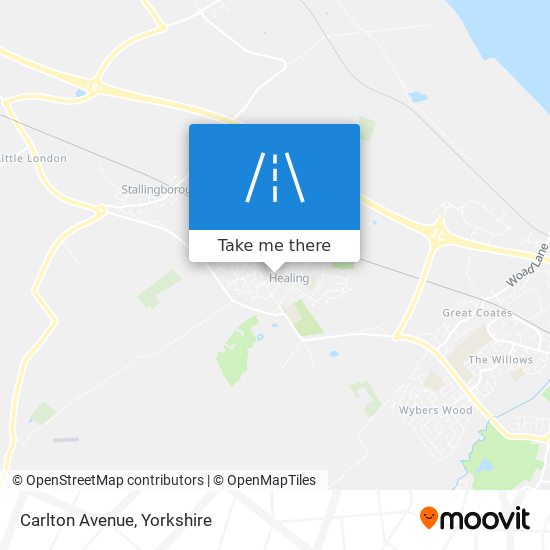 Carlton Avenue map