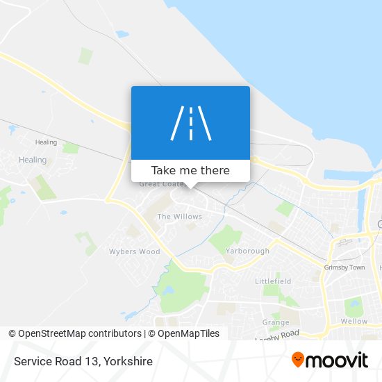 Service Road 13 map