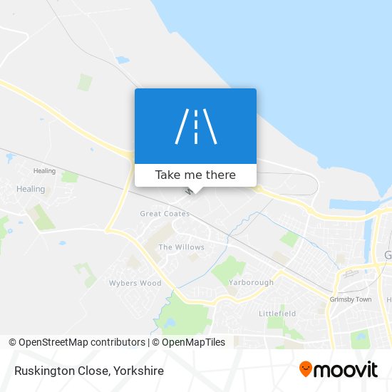 Ruskington Close map