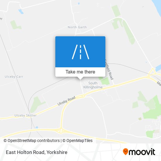 East Holton Road map