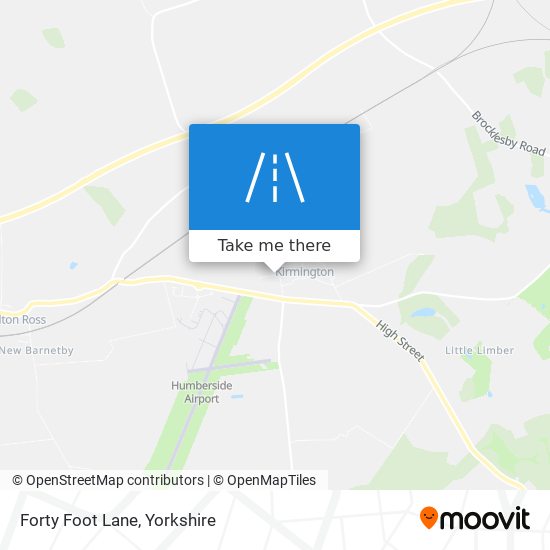 Forty Foot Lane map