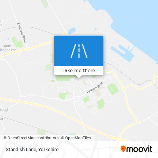 Standish Lane map