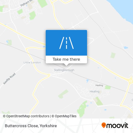 Buttercross Close map