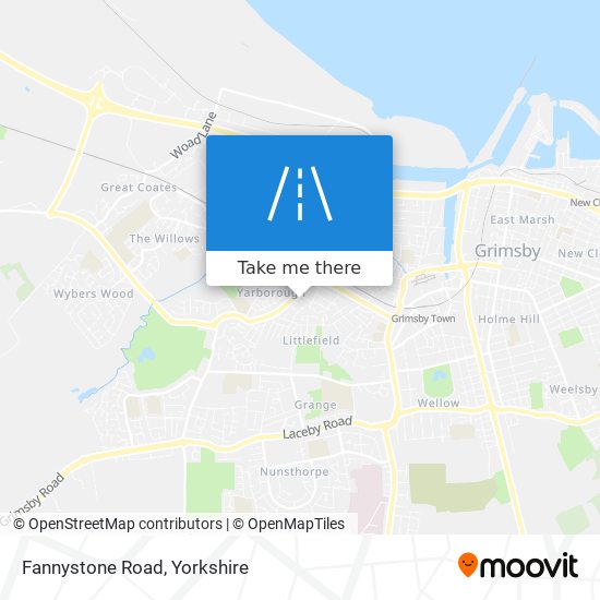 Fannystone Road map
