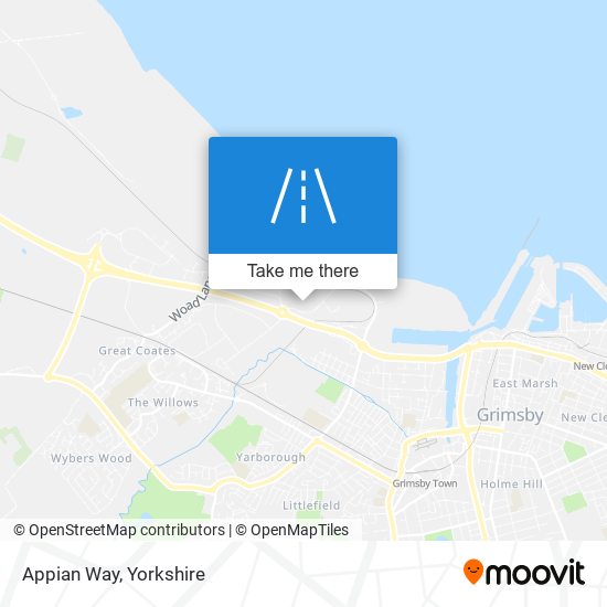 Appian Way map