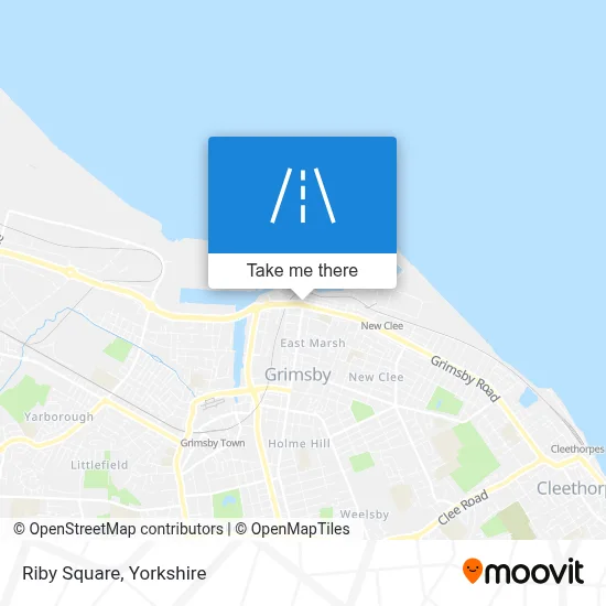 Riby Square map