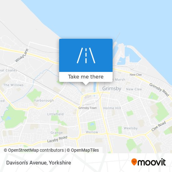 Davison's Avenue map