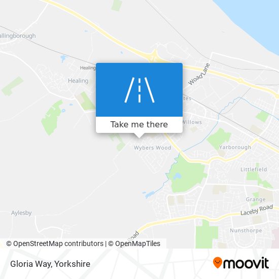 Gloria Way map