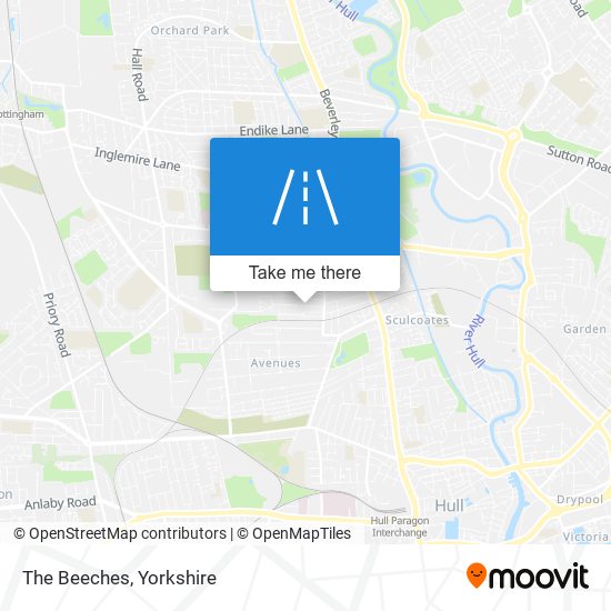 The Beeches map