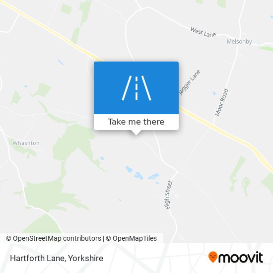 Hartforth Lane map