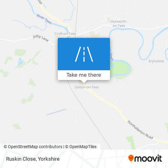 Ruskin Close map