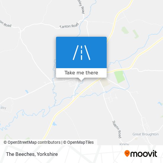 The Beeches map