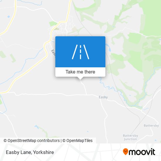 Easby Lane map