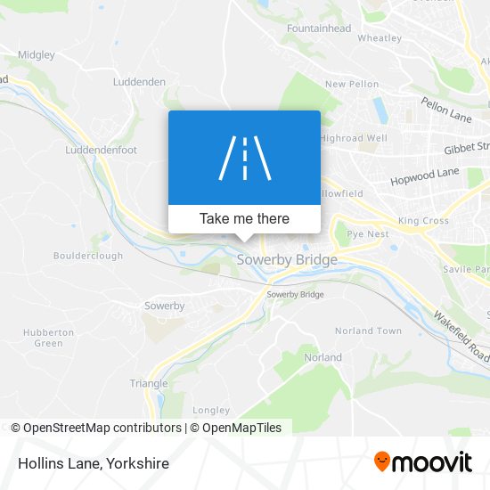 Hollins Lane map