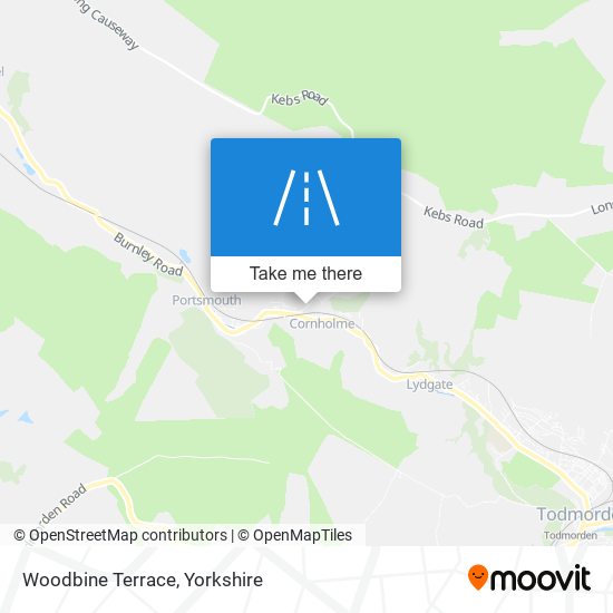 Woodbine Terrace map