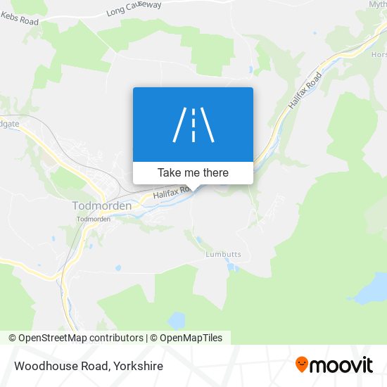 Woodhouse Road map