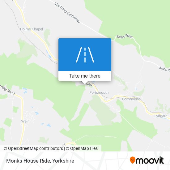 Monks House Ride map