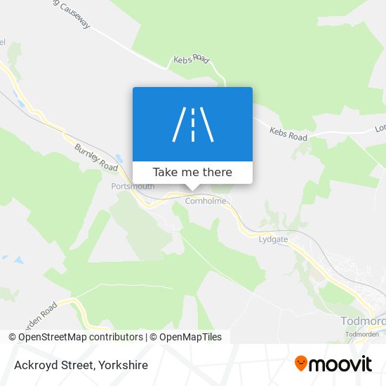 Ackroyd Street map