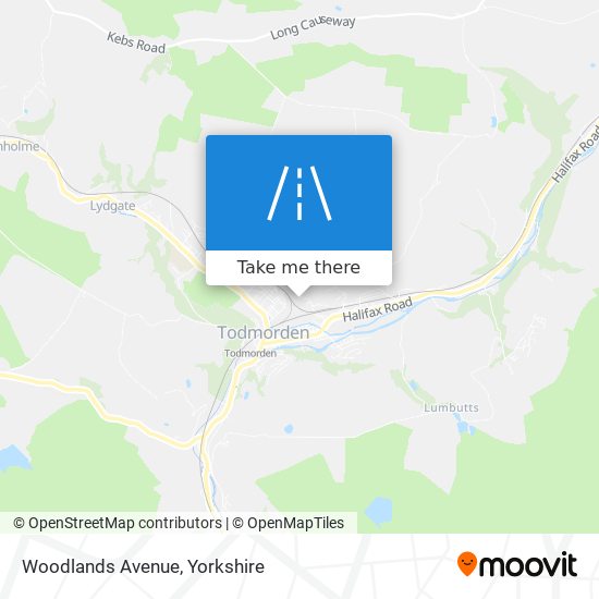 Woodlands Avenue map