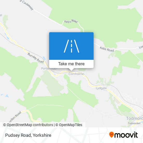 Pudsey Road map
