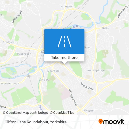 Clifton Lane Roundabout map