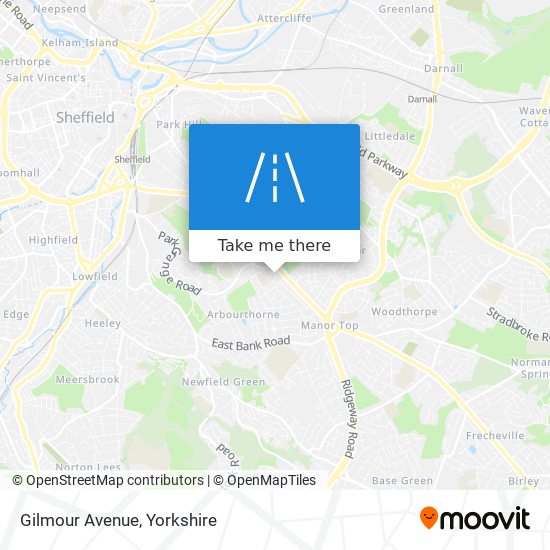 Gilmour Avenue map