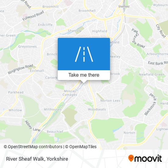 River Sheaf Walk map